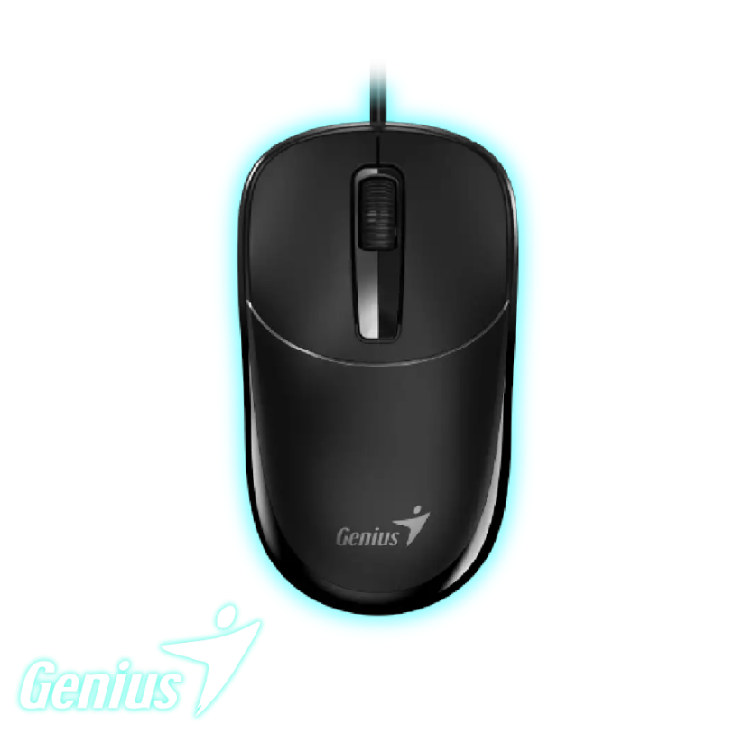 Mouse Genius DX-123 negro óptico USB 1200 DPI